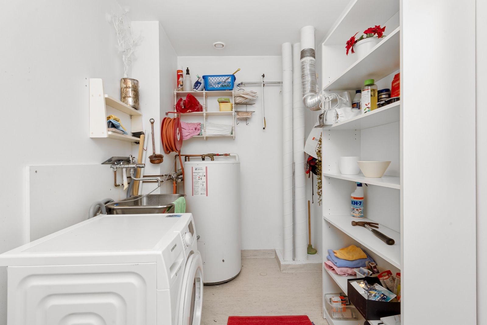 A home laundry room