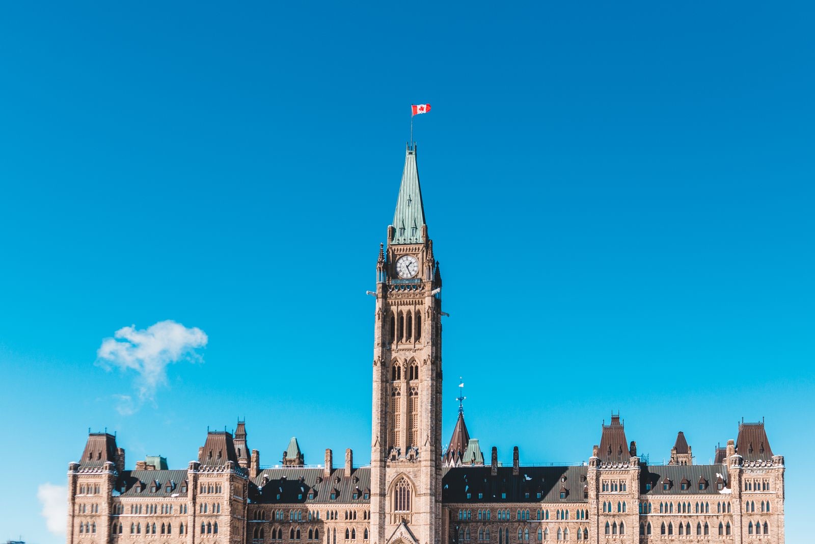 The Peace Tower on Parliament Hill
